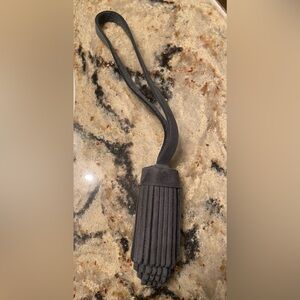 Portland Leather Gray Pom Tassel Bag Charm  - NEW